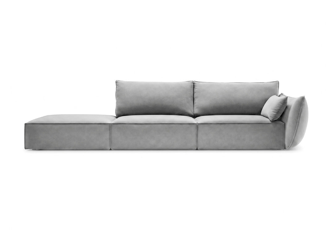 Designerbank chaise longue Nuvola in Fluweel