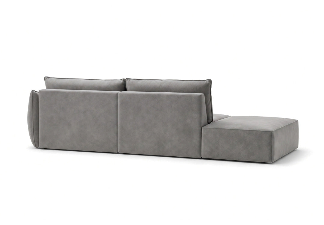 Designerbank chaise longue Nuvola in Fluweel