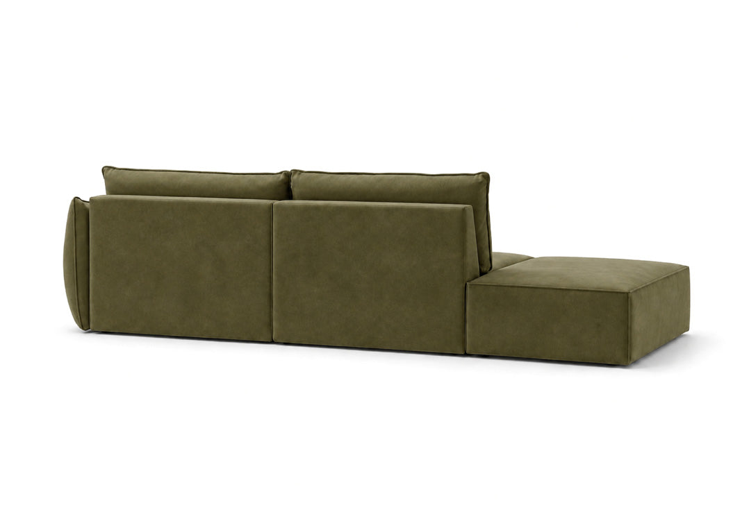 Designerbank chaise longue Nuvola in Fluweel