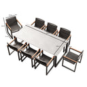 Vayla Dining – Esstisch-Set mit 8 Sesseln & Tisch in Betonoptik | Aevora™ Kollektion