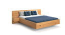 Designer houten bed Ophelia van massief eiken in zwevende optiek