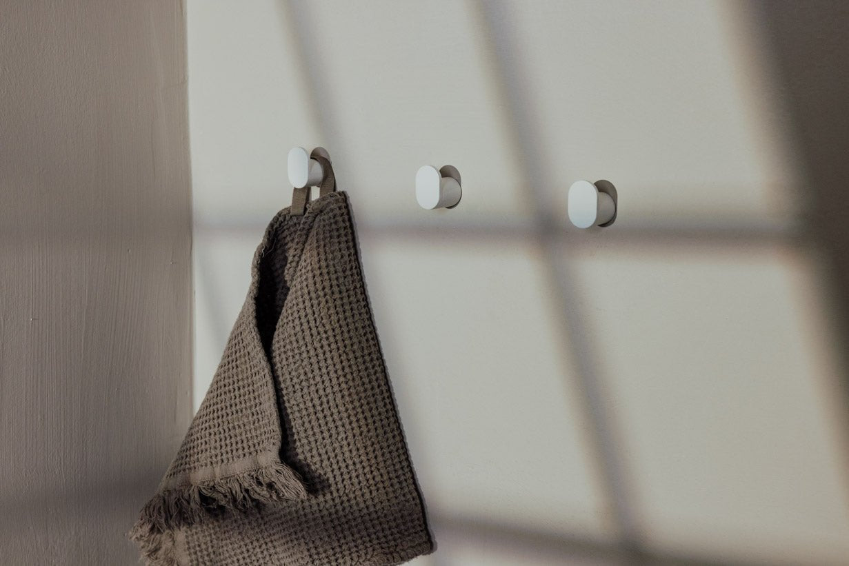 Kapstok/Kledinghaken Palo – Minimalistische wandhaken in set van 3 of 6