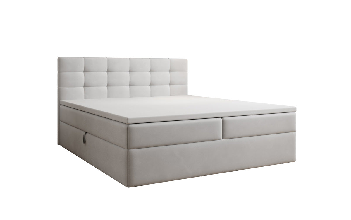 Boxspringbed Lux Fluweel met opbergruimte