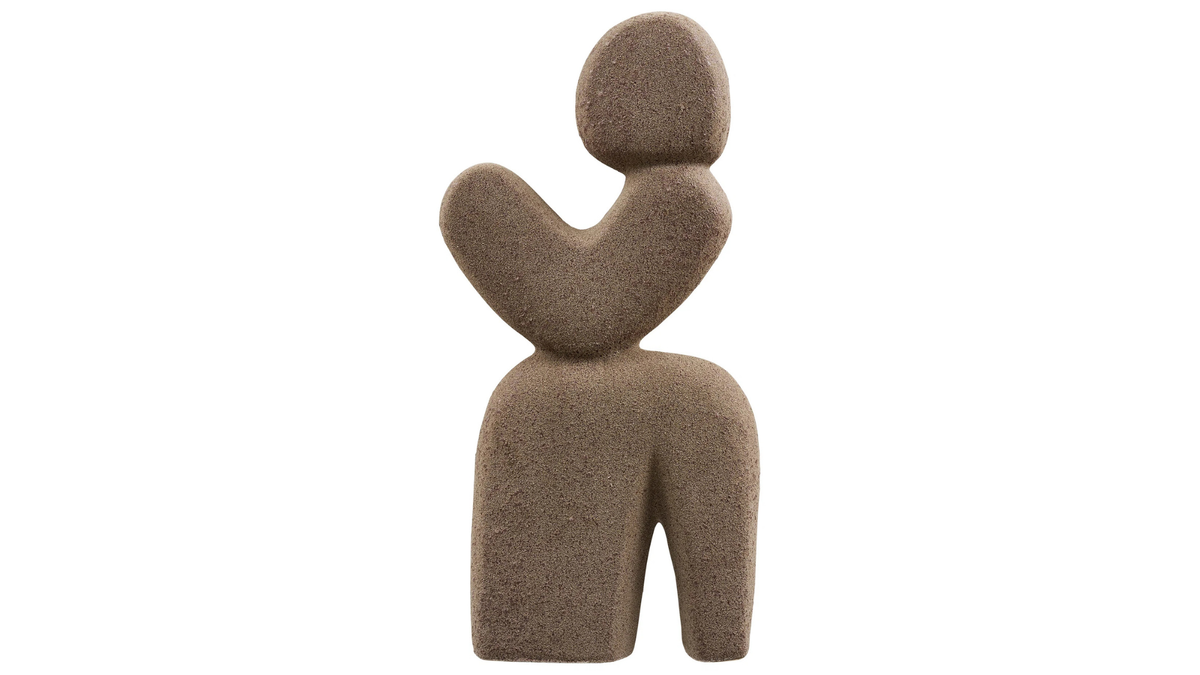 Decoratiefiguur Mumbai - van bruine keramiek