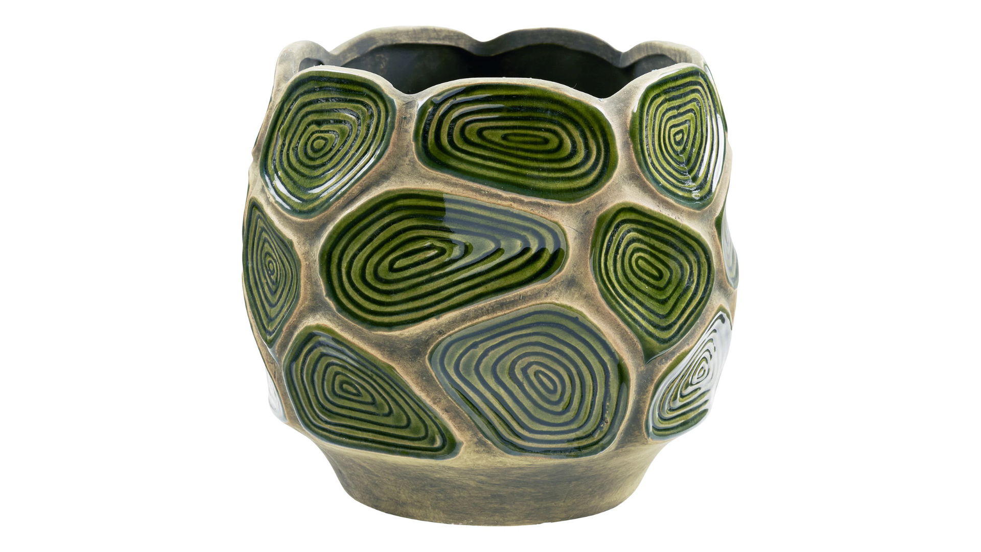 Bloempot Heather - van donkergroene terracotta