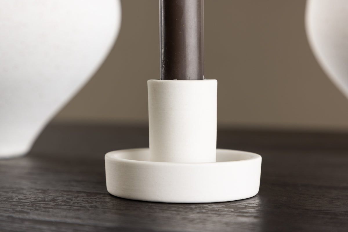 Kandelaar Cocobello - Ø11 cm van Color Clay in Beige of Wit