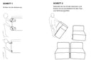 Modulair Sofa Domo om zelf te configureren