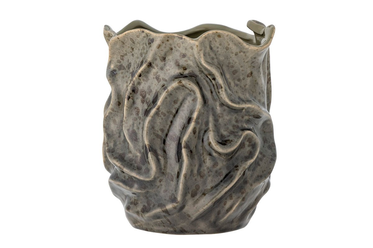 Decoratieve vaas „Elmara“ – Grijs steengoed