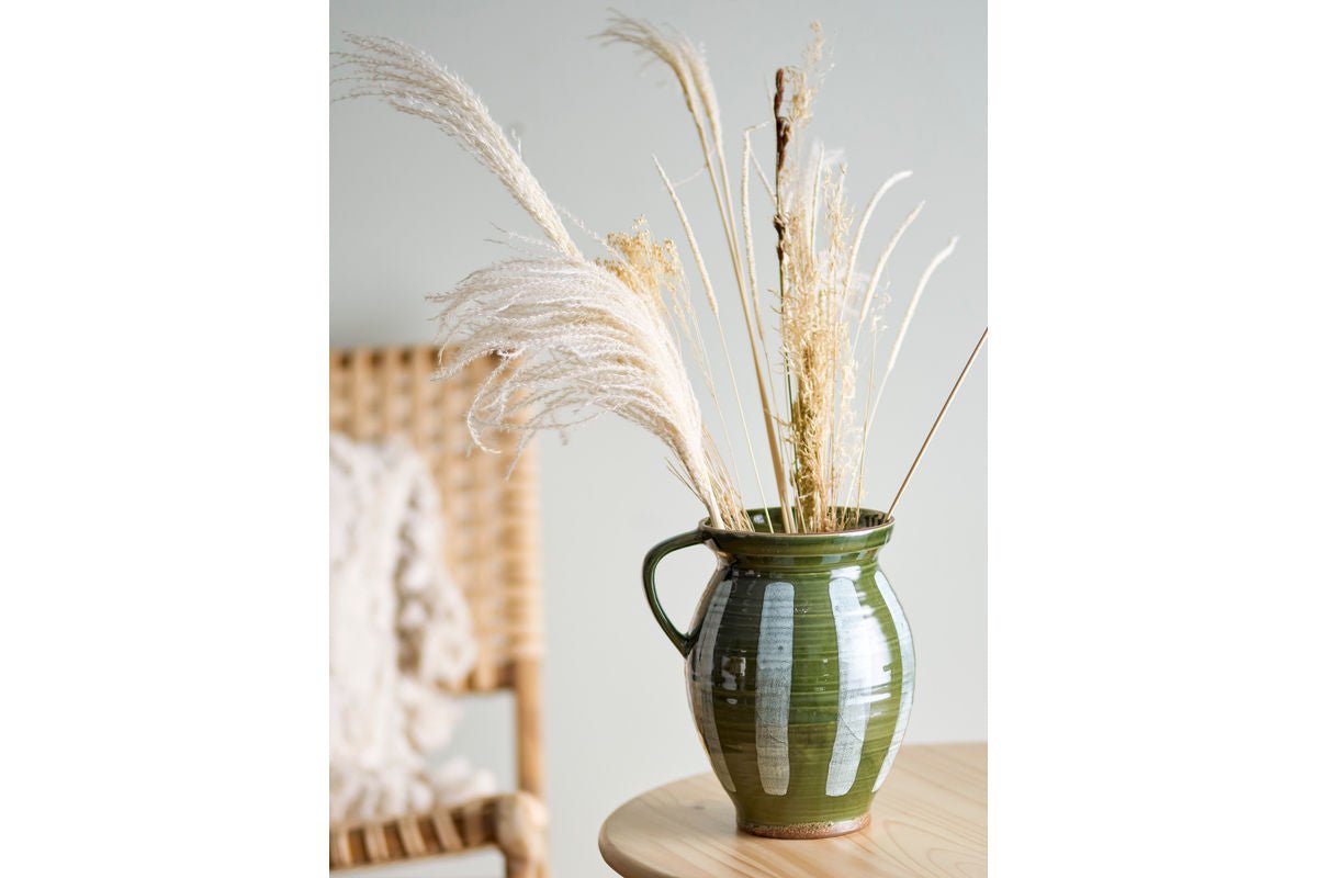 Vaas „Elvya“ – Groen steengoed