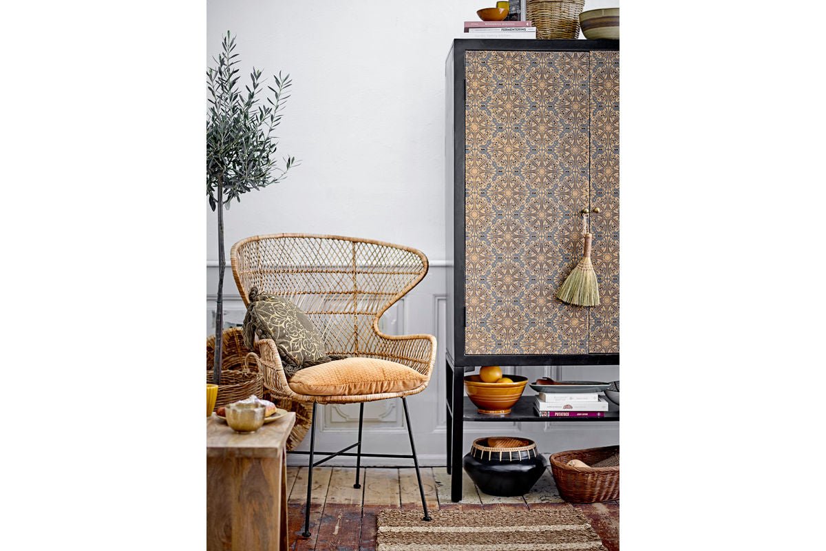 Bloempot Dahlia - van terracotta in de kleur Zwart