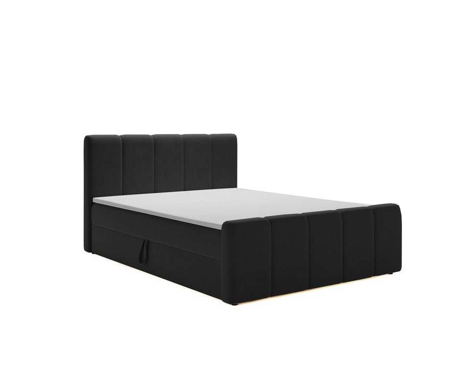 Boxspringbed Bergamo Fluweel met opbergruimte