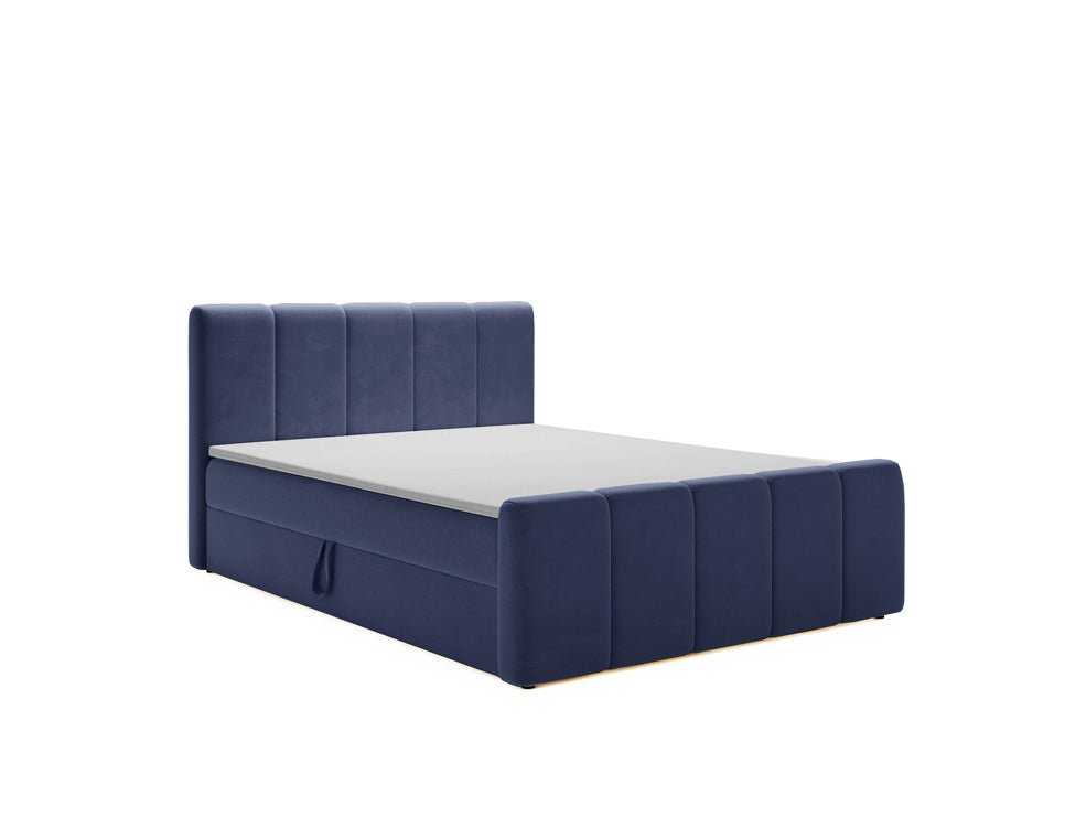 Boxspringbed Bergamo Fluweel met opbergruimte