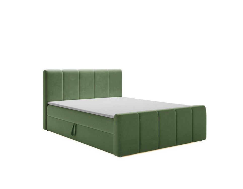 Boxspringbed Bergamo Fluweel met opbergruimte