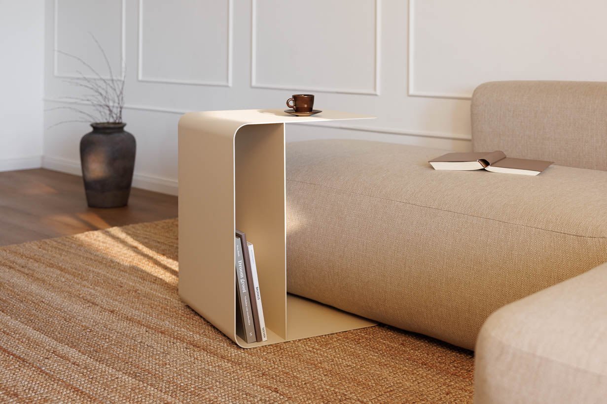 Salontafel/bijzettafel Cosmo – gepoedercoat Metaal in modern design