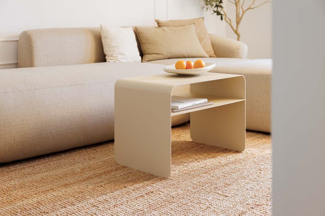 Salontafel/bijzettafel Cosmo – gepoedercoat Metaal in modern design
