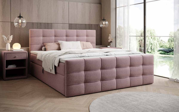 Boxspringbed Luxor Stof met Opbergruimte