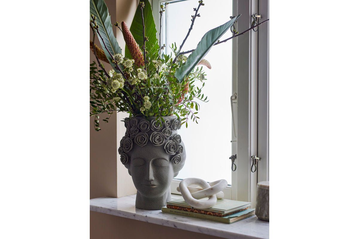 Vaas „Selin“ – Grijs steengoed