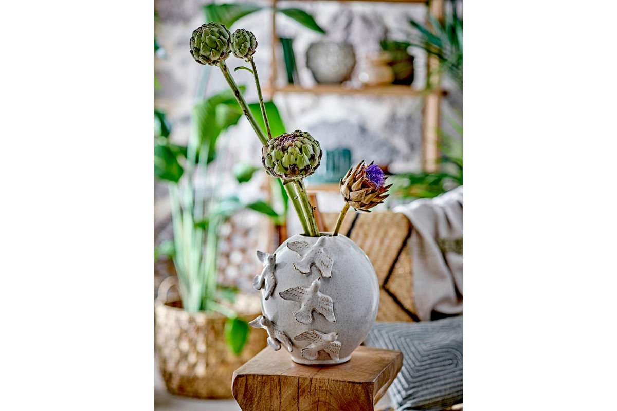 Vaas „Anira“ – Natuurlijke kleur steengoed