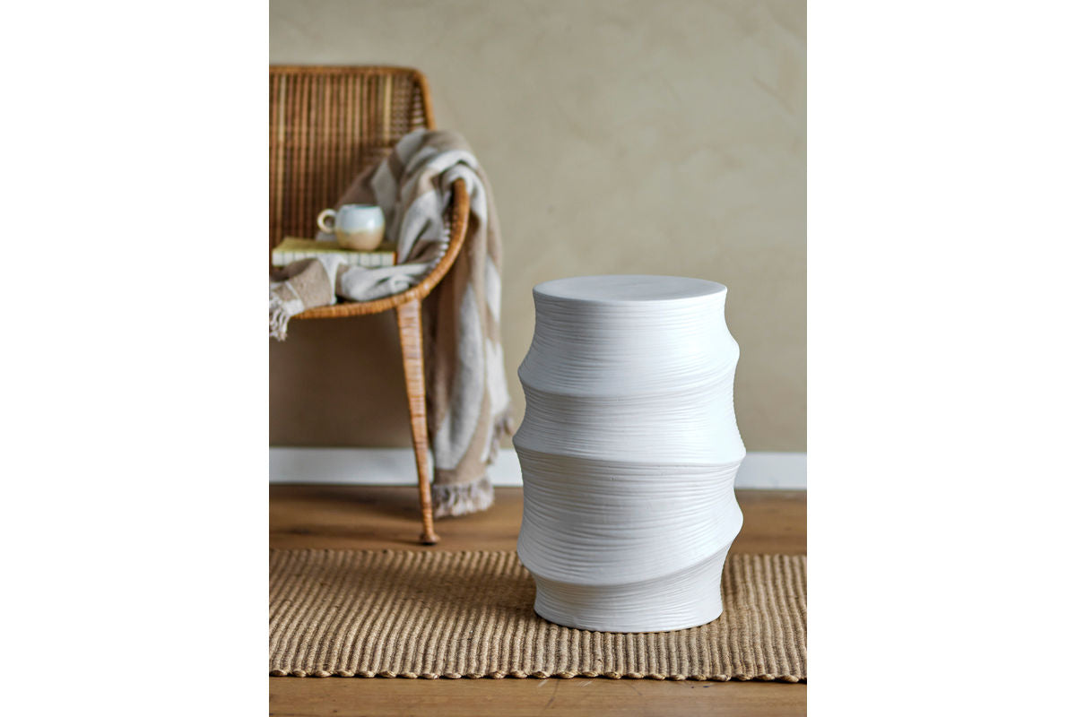 Bijzettafel Elisa - in witte steenlook