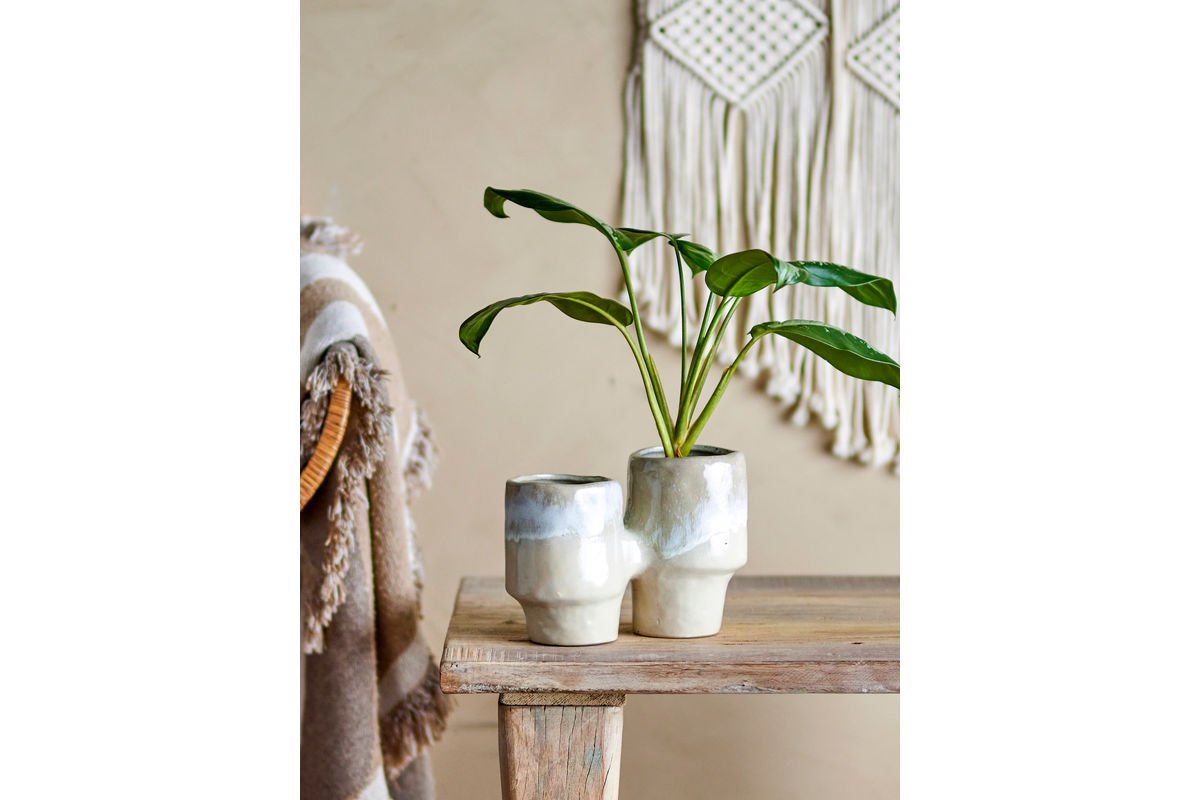 Bloempot Doublepott – geglazuurd steengoed