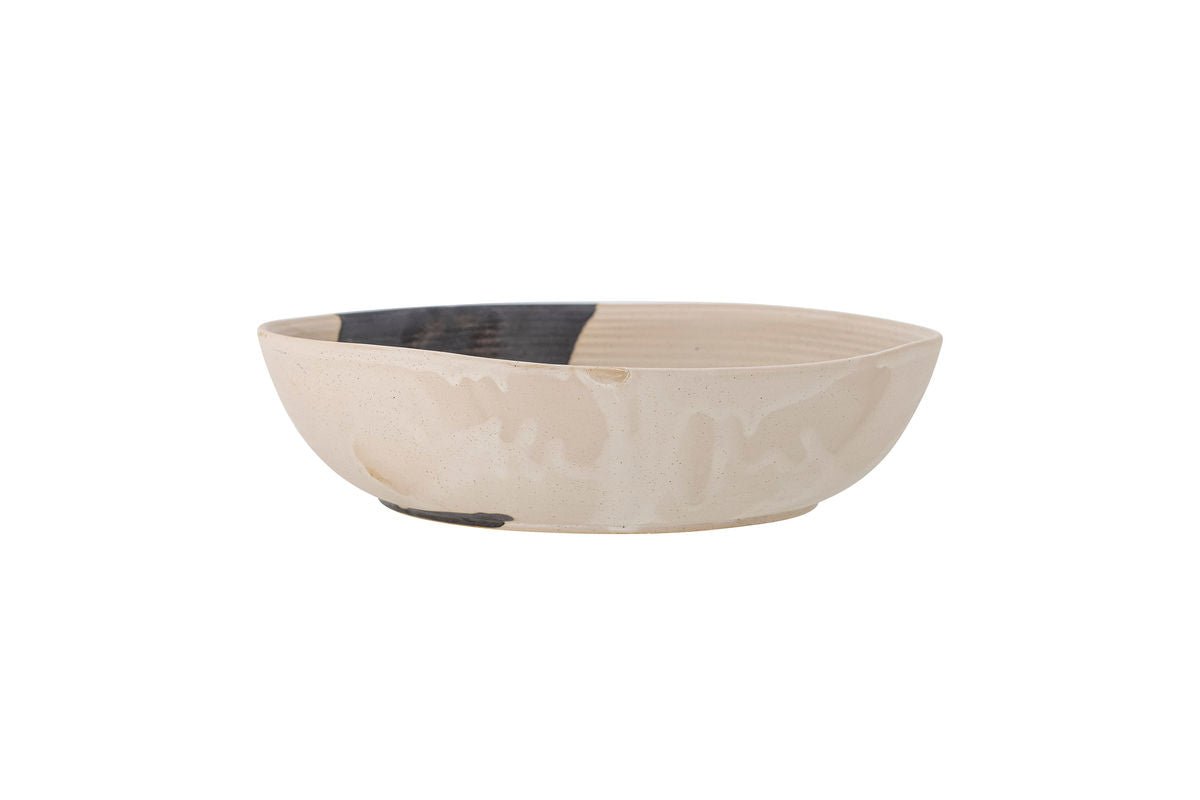 Schaal Meno – steengoed met vloeiende glazuur