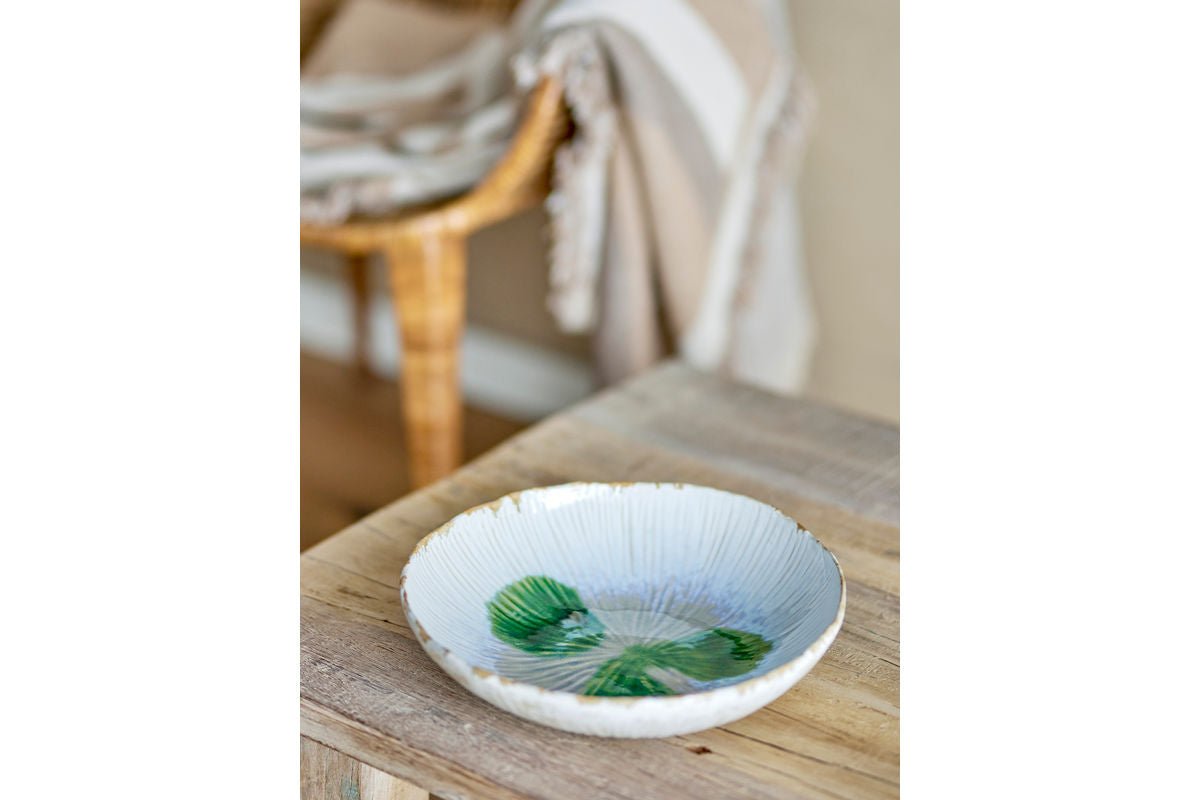 Schotel Rio – steengoed met reactieve glazuur in Groen