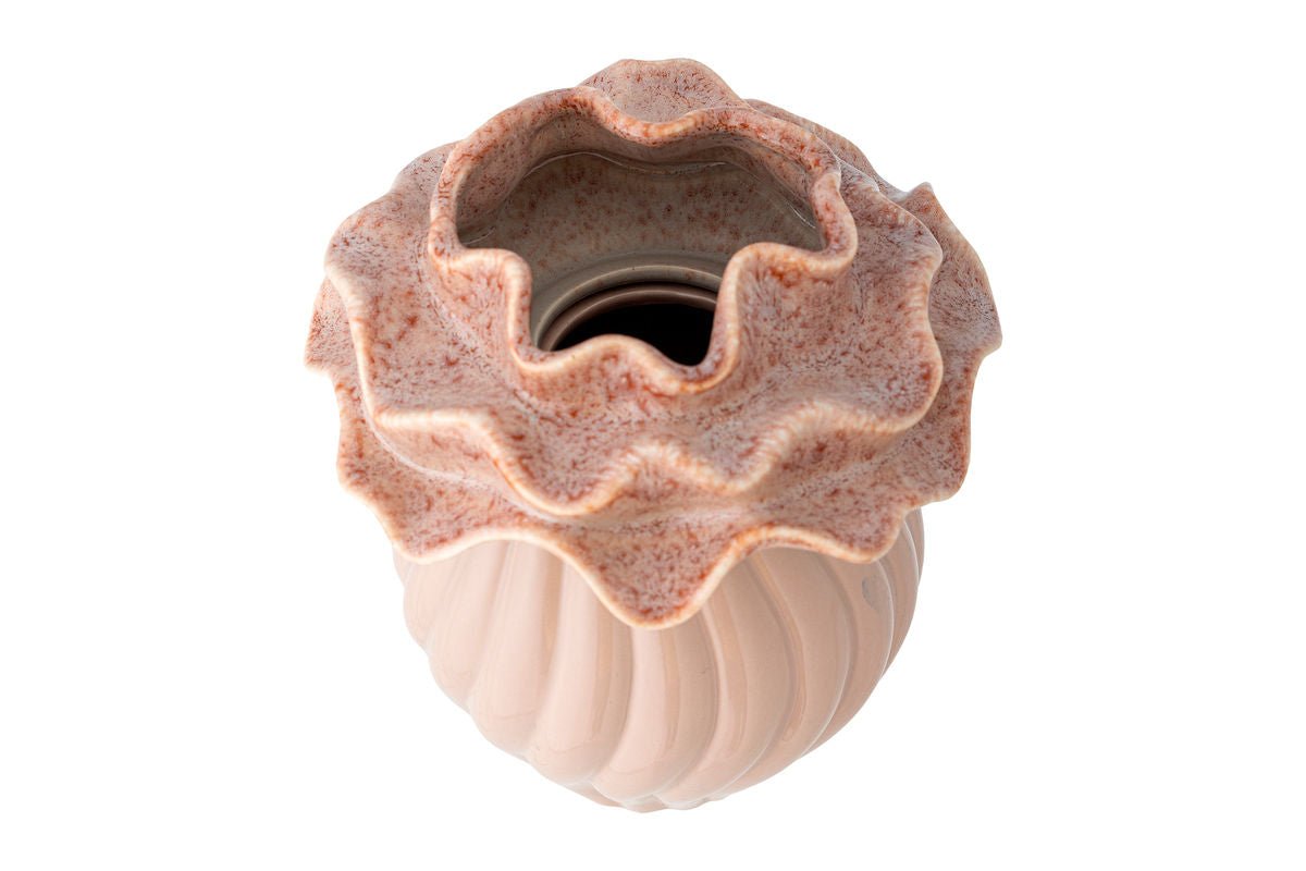 Vaas „Rosélia“ – Roze gekleide steengoed