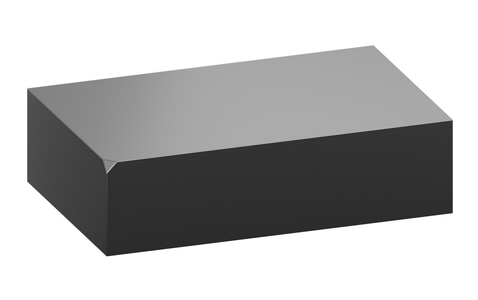 Salontafel RAW-C – roestvrij staal met zijde-matte afwerking