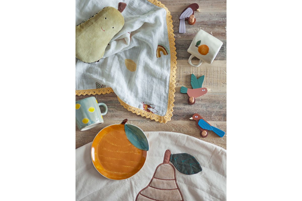 Kinderkapstok Avi - Vogelhaken van hout 3-delige set