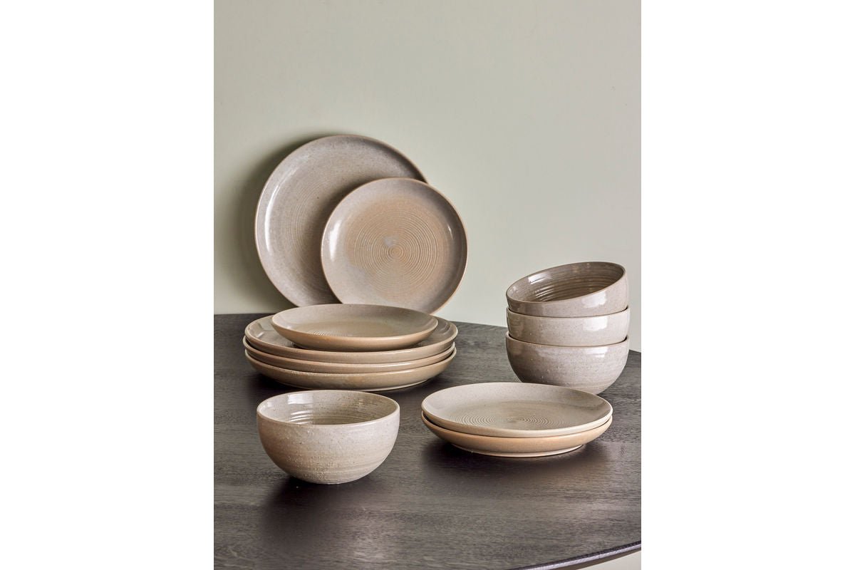 Serviesset Jessi – Noordse design in Grijs (12-delig)