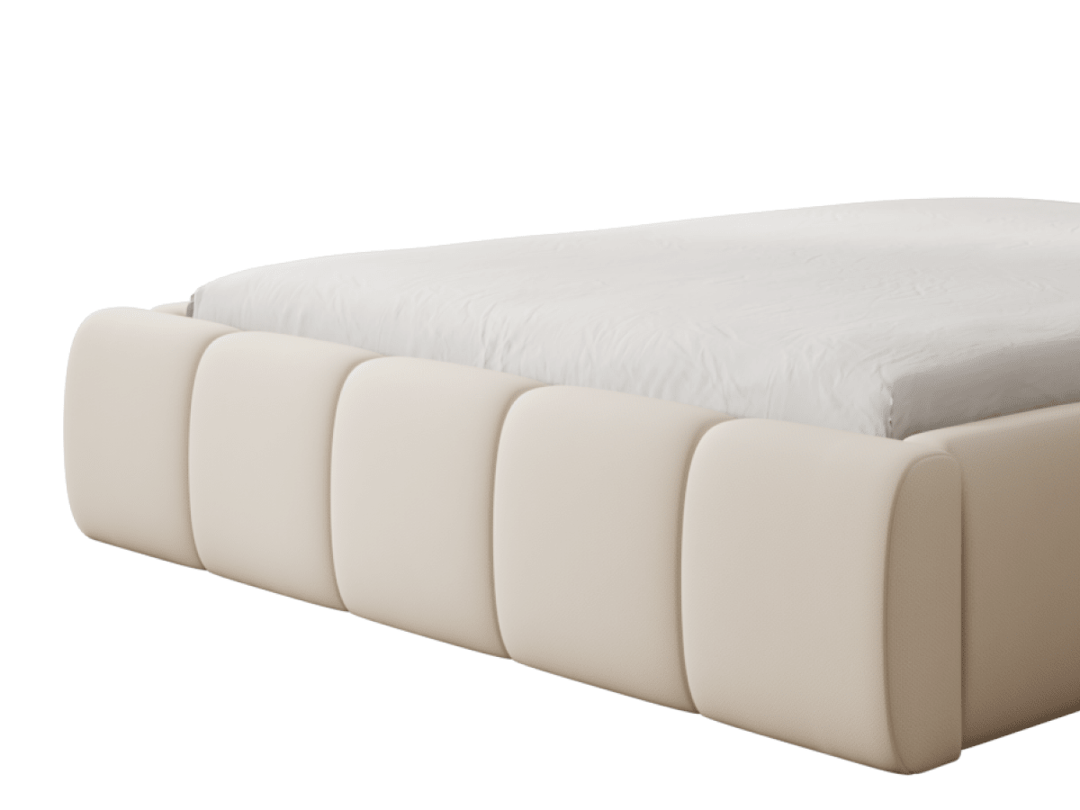 Op maat gemaakt gestoffeerd bed: hoofdeinde