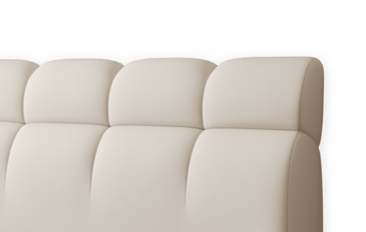 Op maat gemaakt gestoffeerd bed: hoofdeinde