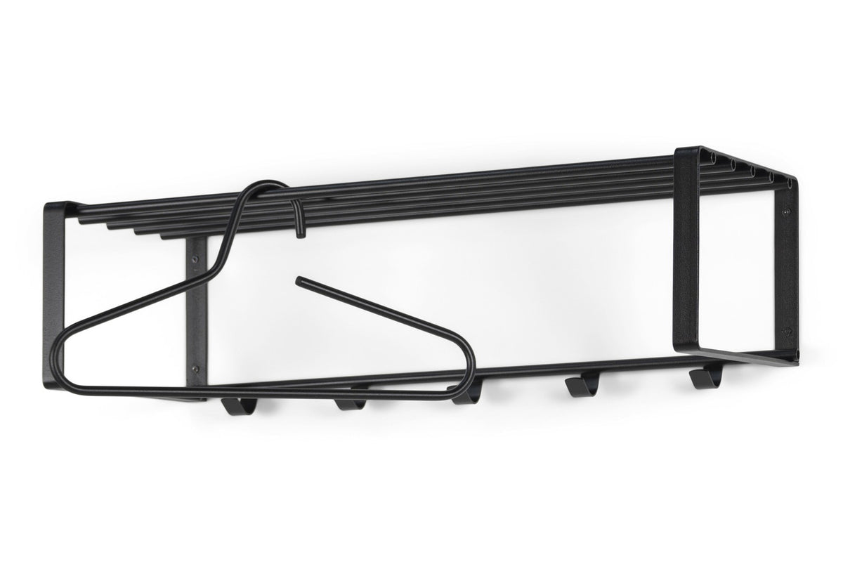 Designer Wandgarderobe Brenno - Schwarz