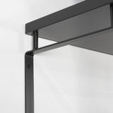Designer Wandgarderobe Castor - Schwarz