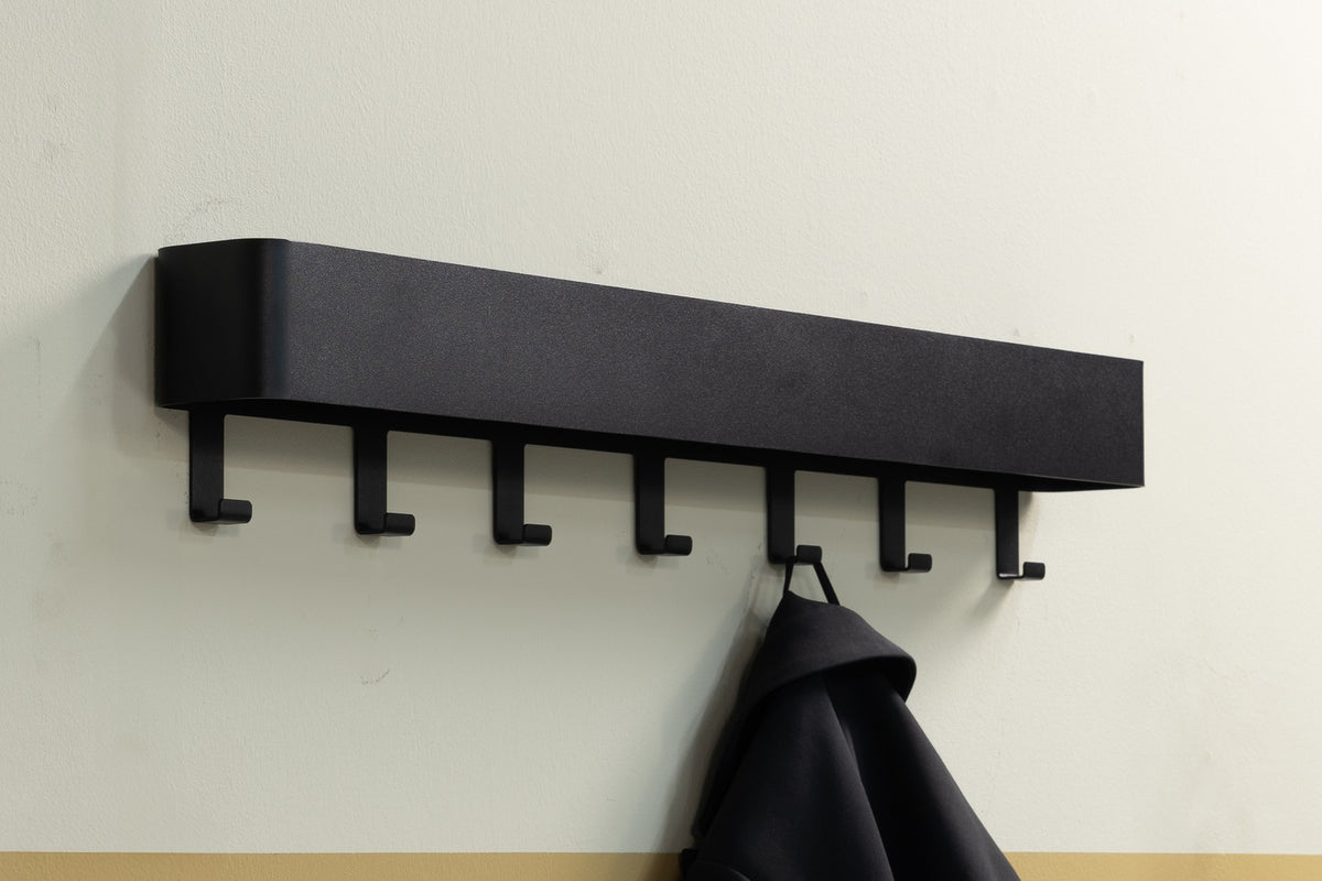 Designer Wandgarderobe Paxi - Schwarz