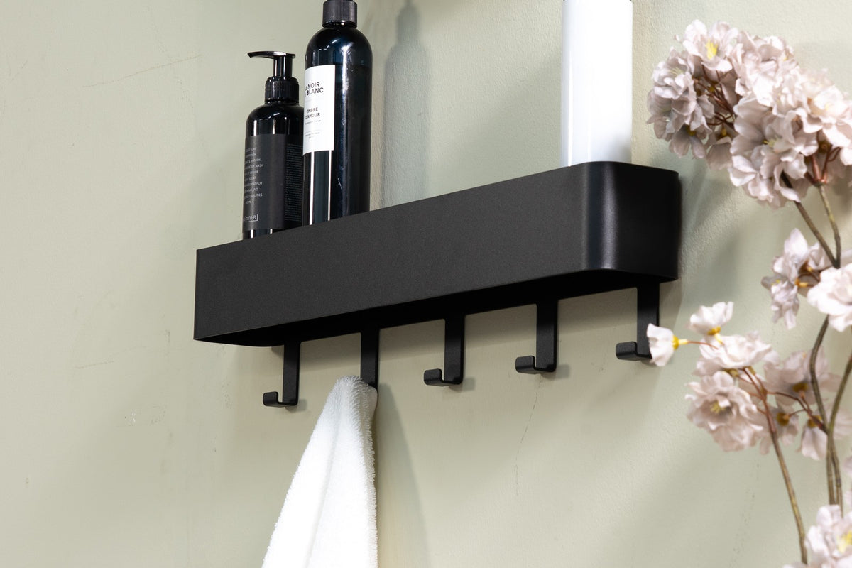 Designer Wandgarderobe Varia - Schwarz