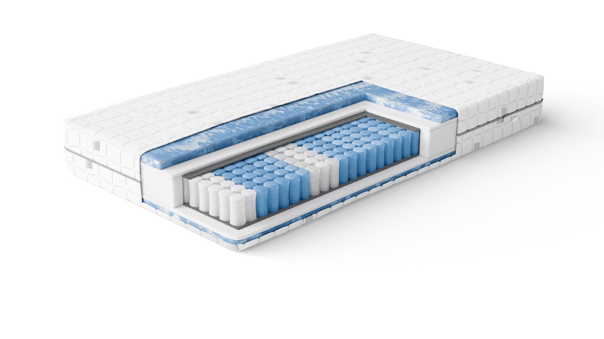 Op maat gemaakt gestoffeerd bed: NightSense® Premium matras met tonvormige pocketvering