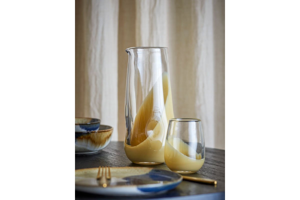 Drinkglazen Kati – helder glas met gouden kleurverloop (set van 4)