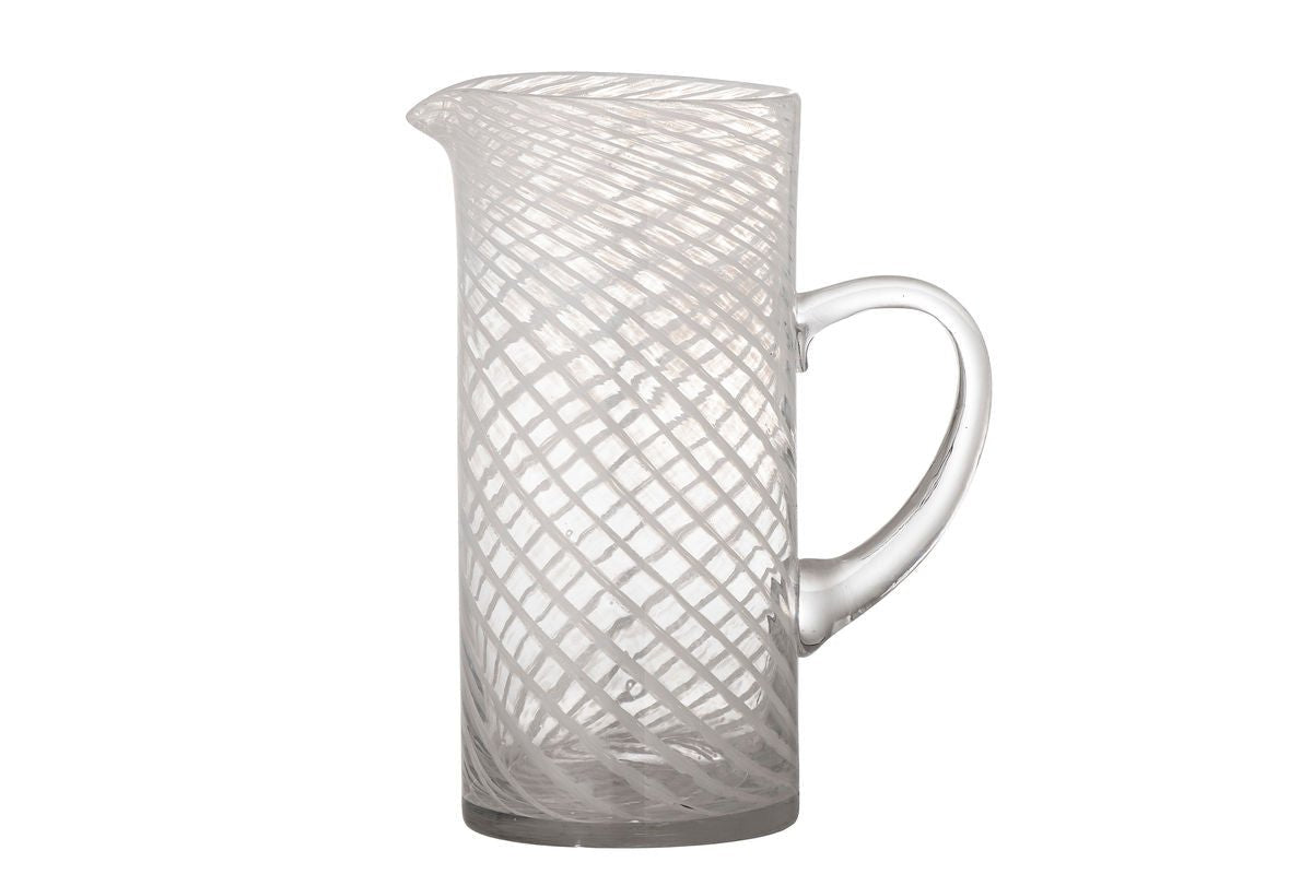 Krug Aino – mondgeblazen glas in wit