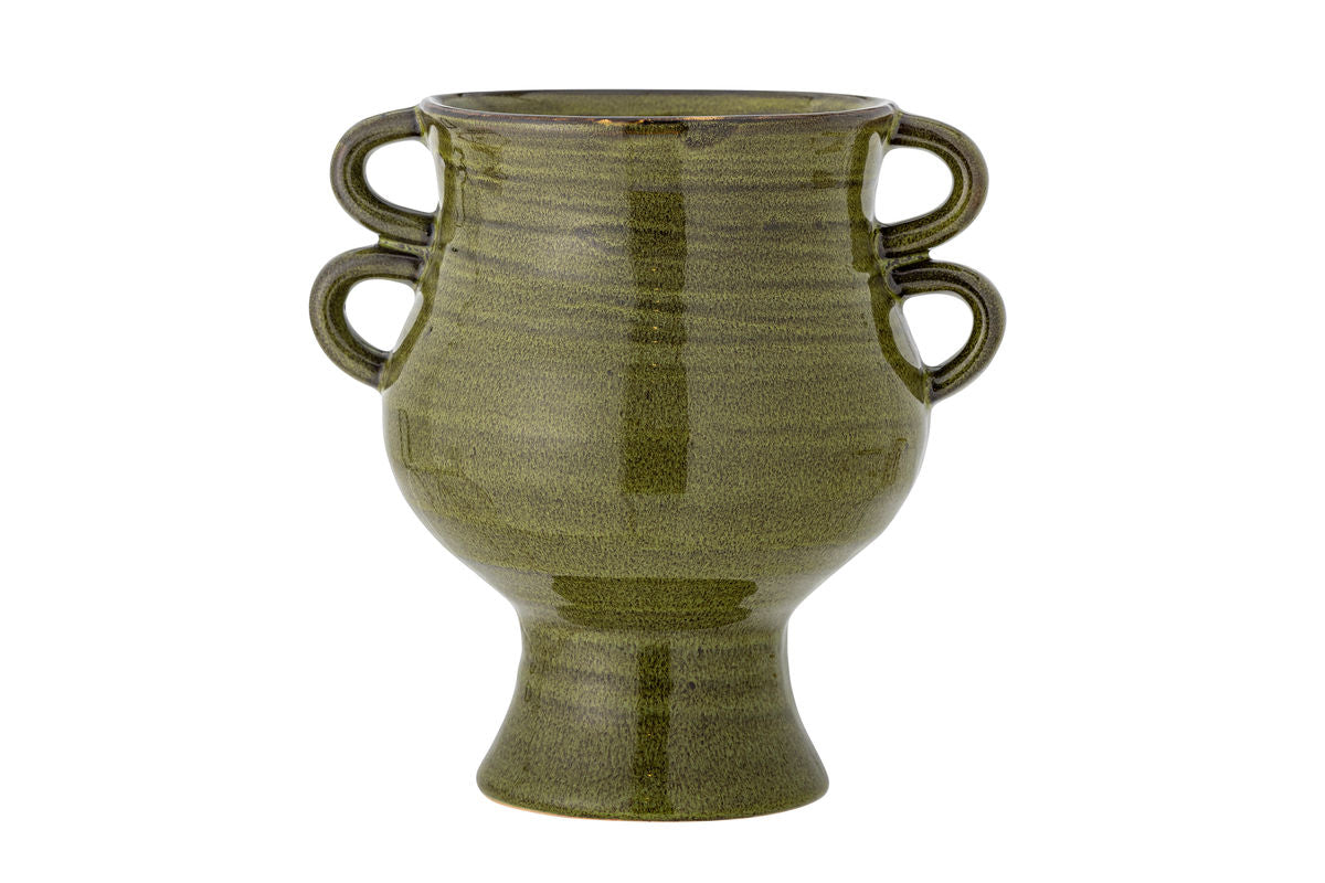 Bloempot „Selari“ – Groene steengoed