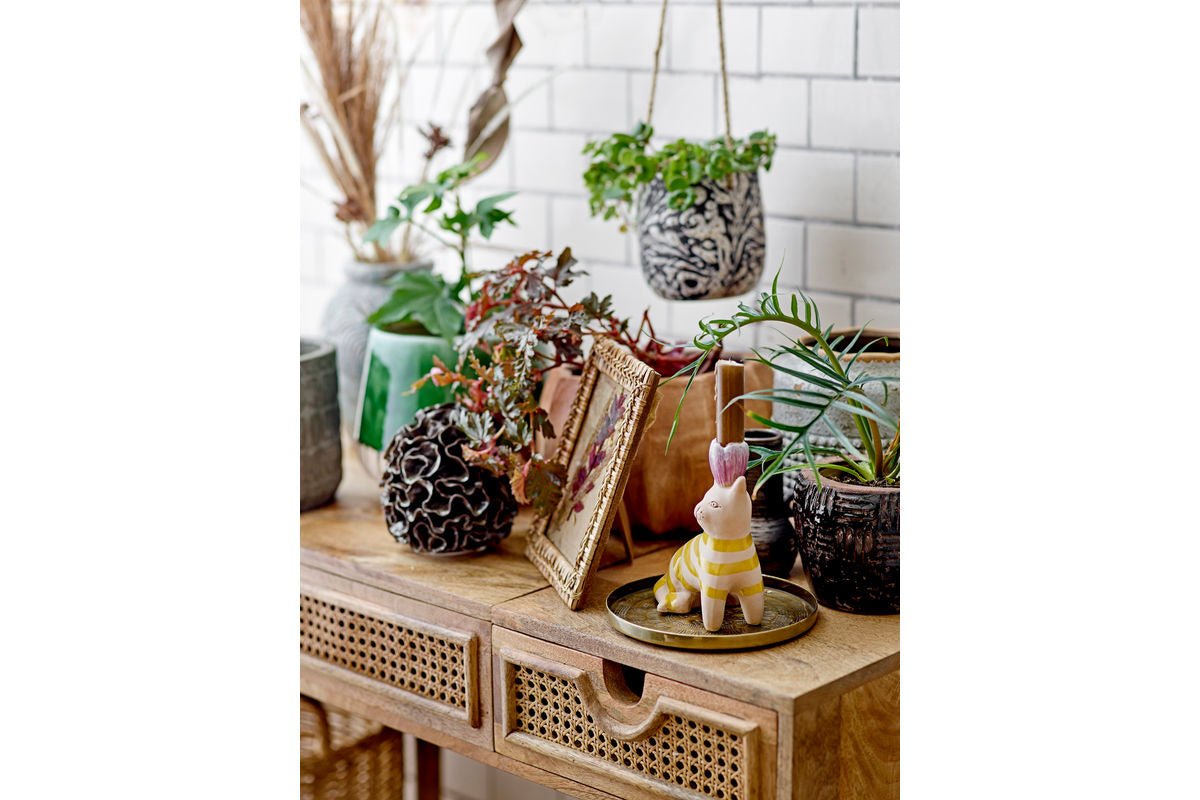 Hangbloempot Senna – Gemêleerd steengoed in bruin