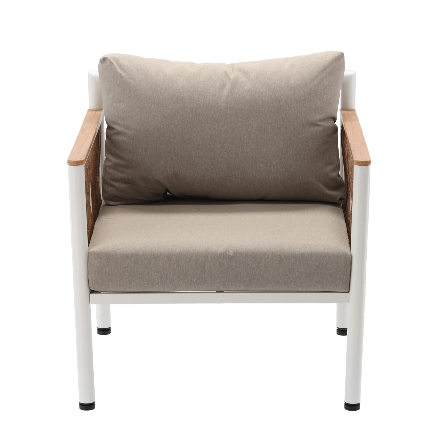 Tuinloungezetel Belora – Aluminium zitgroep met bank, 2 stoelen en tafel