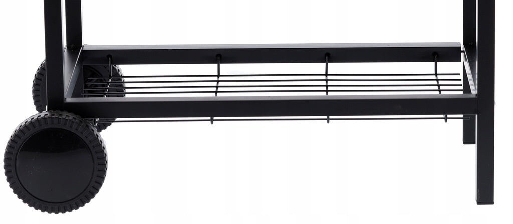 Houtskoolgrill BarrelPro – Grillwagen met deksel, thermometer en opbergruimte