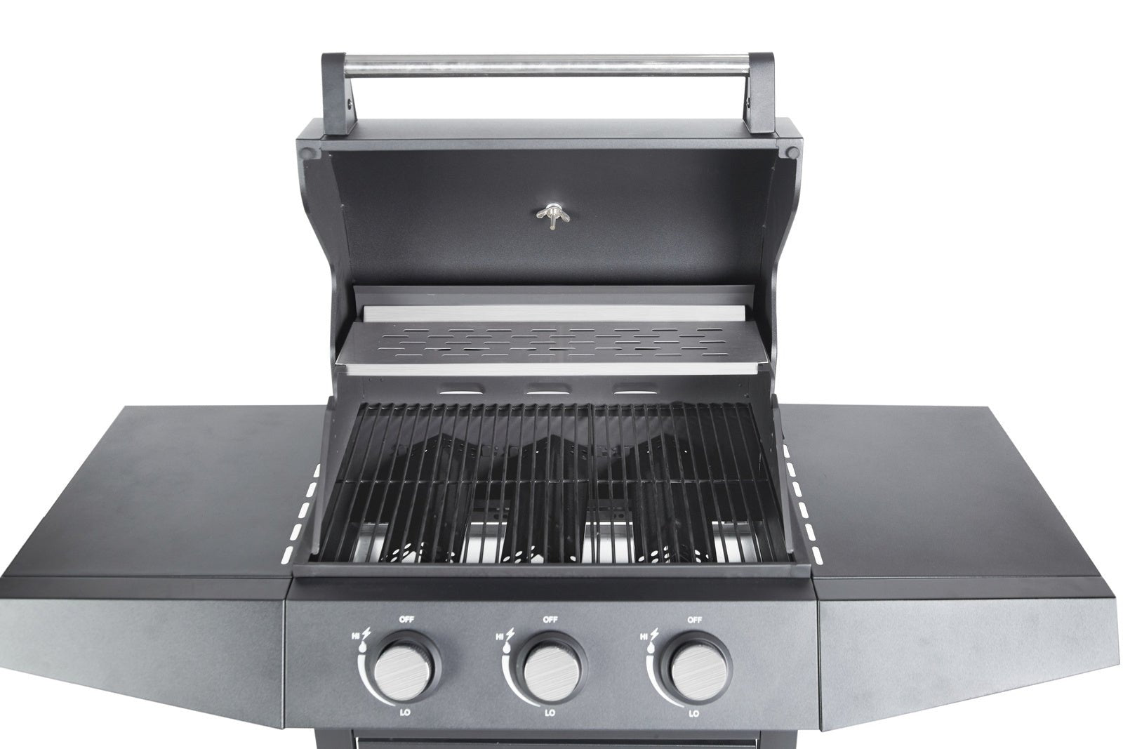 Gasbarbecue BarbecuePro XL – 3-brander grillwagen met warmhoudrooster