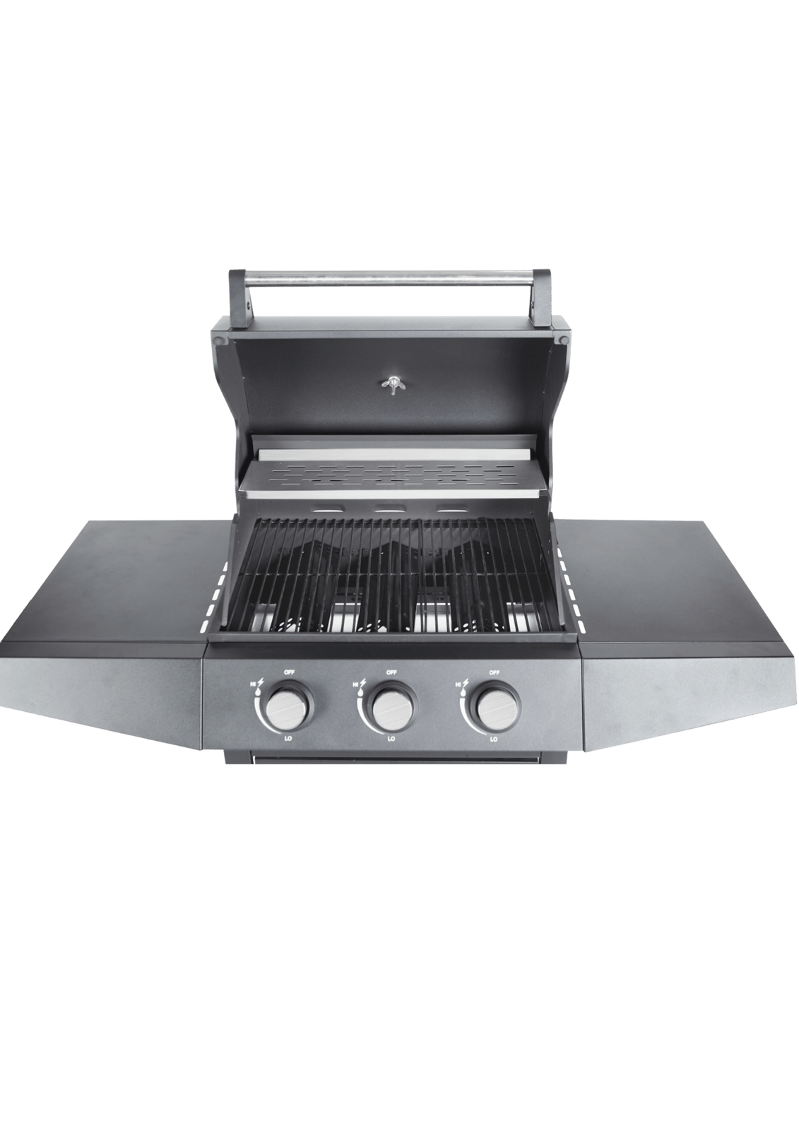 Gasbarbecue BarbecuePro XL – 3-brander grillwagen met warmhoudrooster
