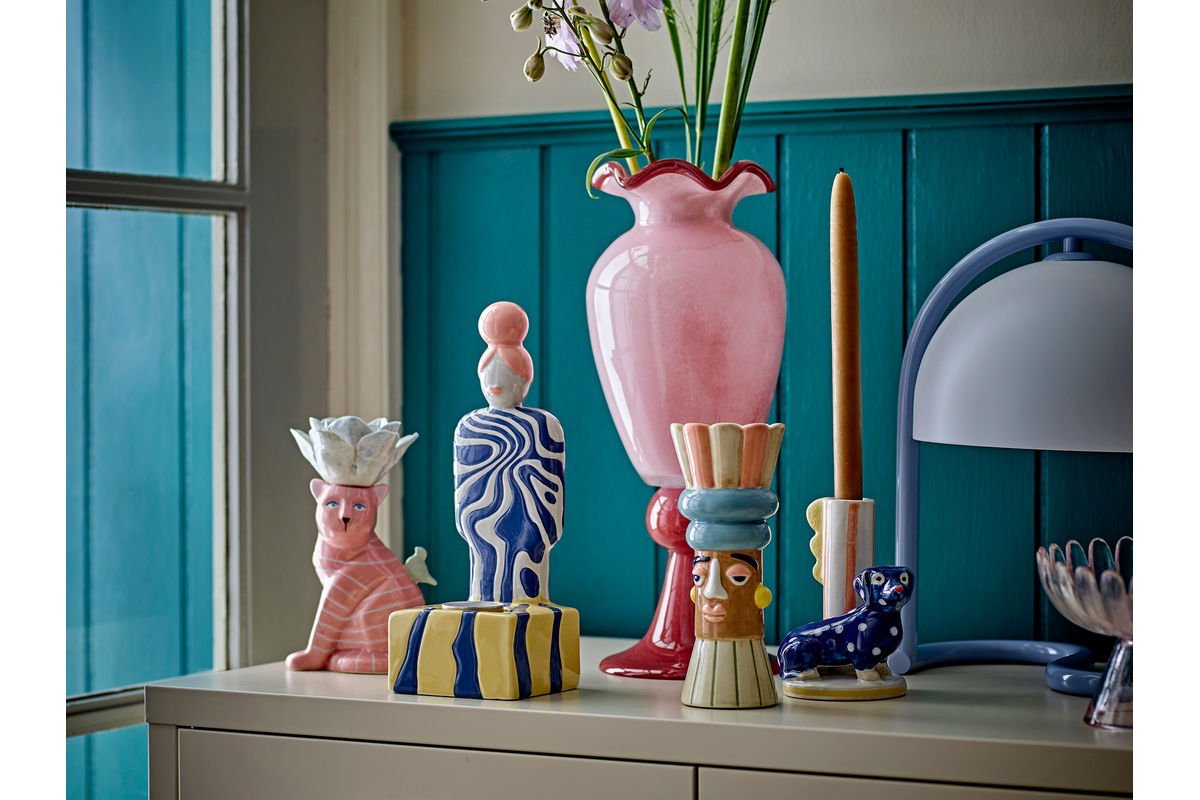 Vaas „Roselle“ – Roze gekleurd glas