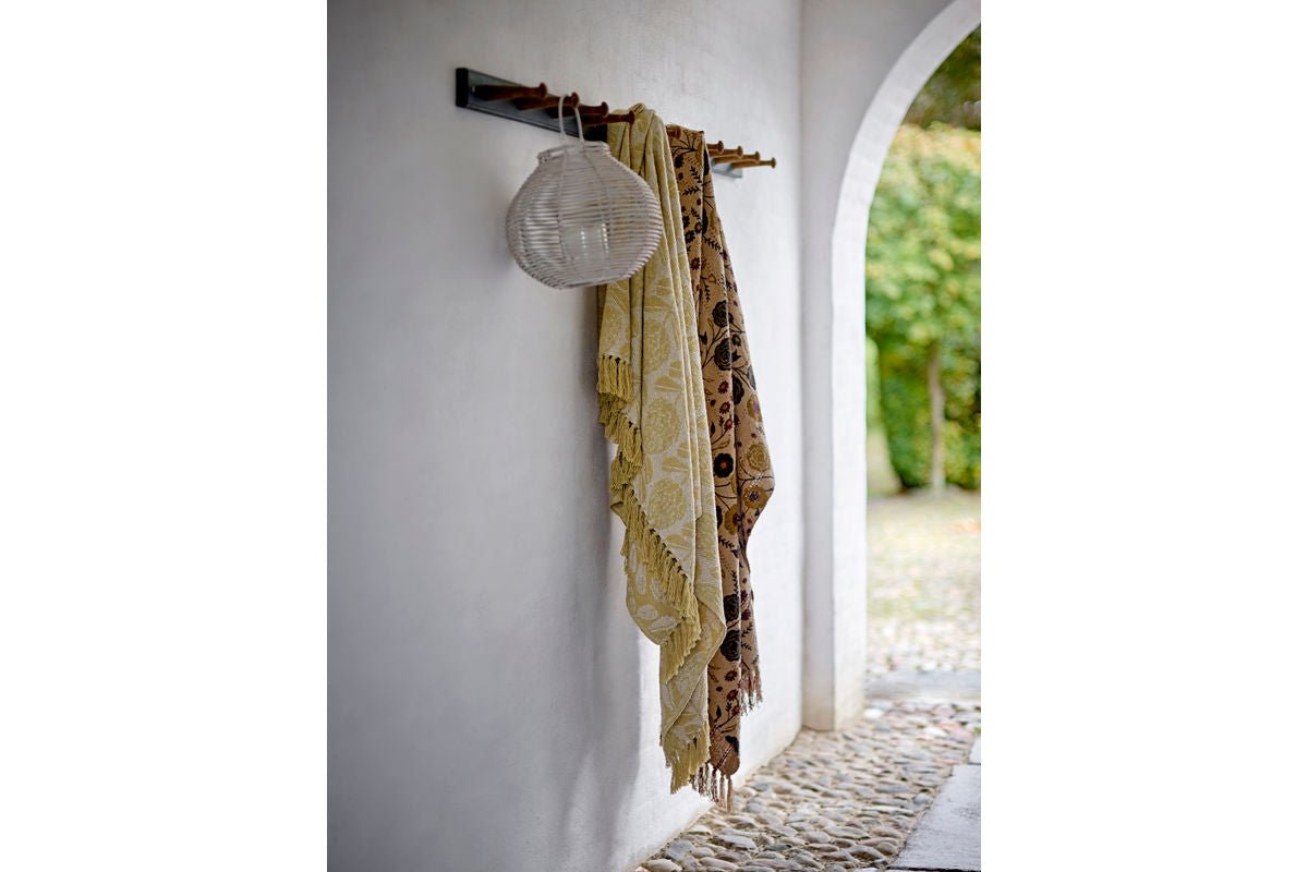 Tweepersoonsbedsprei Fiora – gerecyclede katoen met bloemmotief