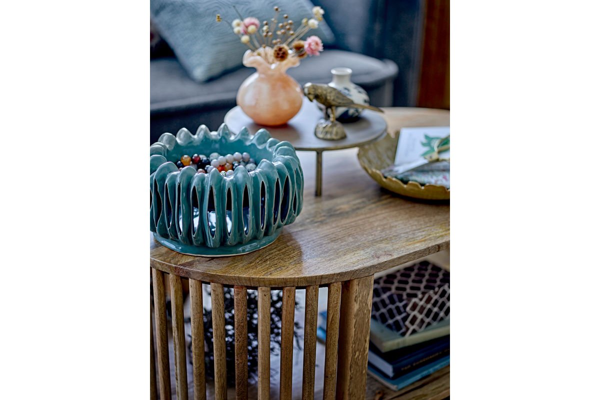 Bloempot Woodcut – met met de hand gesneden sleuven