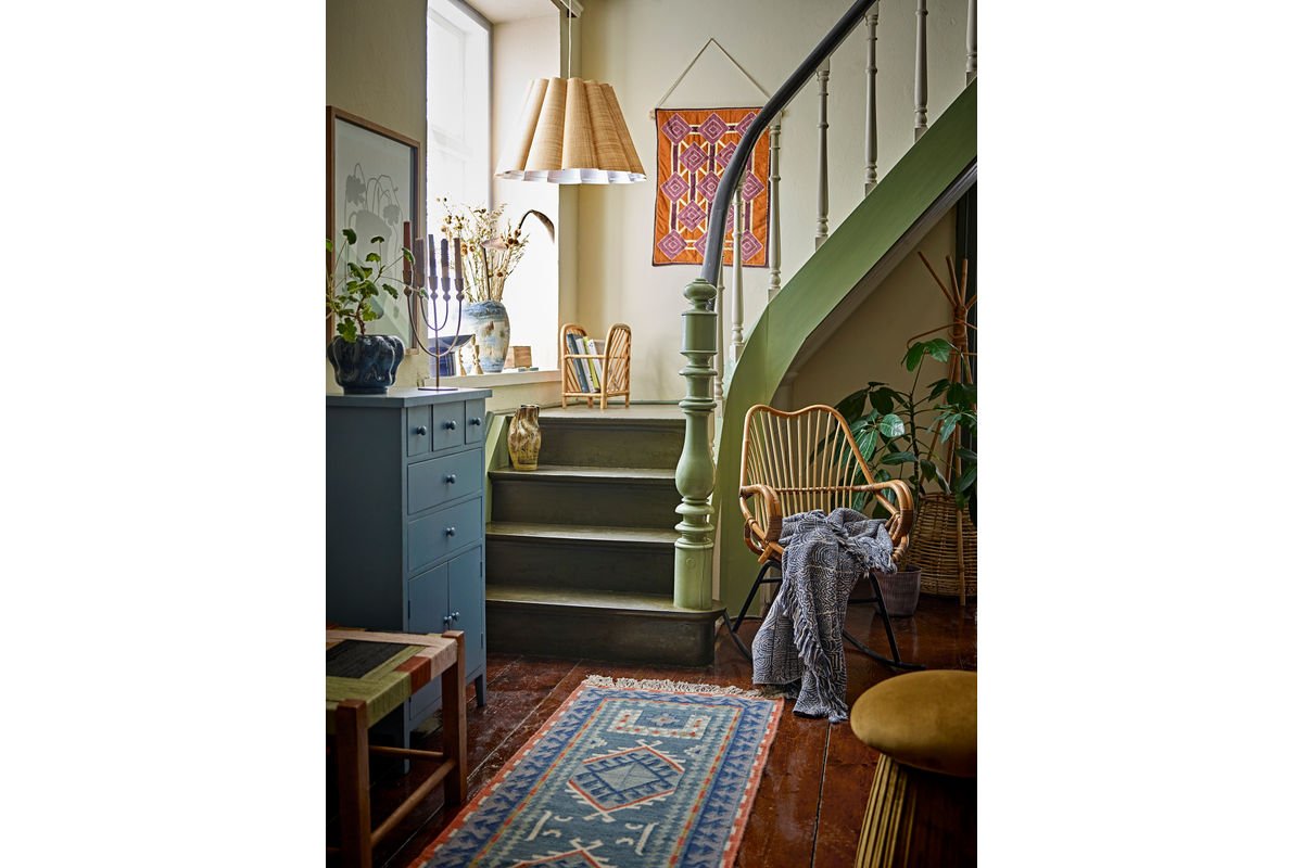 Plaid Hena - Blauw, van gerecycled katoen