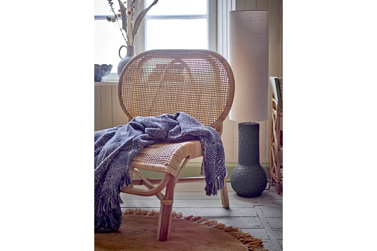 Plaid Hena - Blauw, van gerecycled katoen